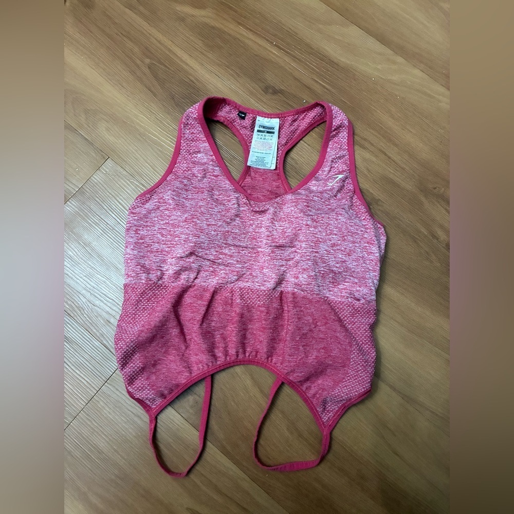 Gymshark racerback workout crop top